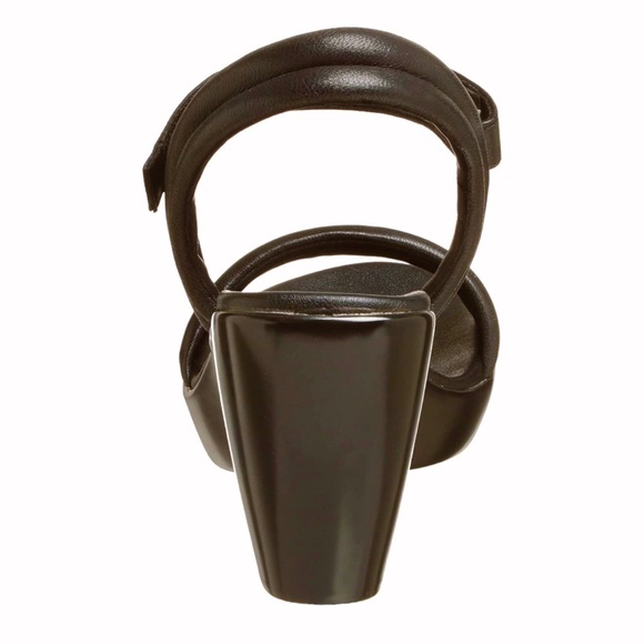 Kenneth Cole REACTION Hip Pop Wedge Sandals Chocolate 9M - Picture 9 of 14